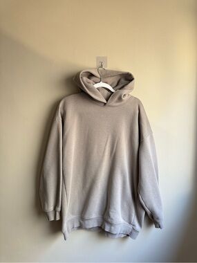 LIME Oversized Hoodie XS/S – Super Warm & Cozy Beige/Taupe